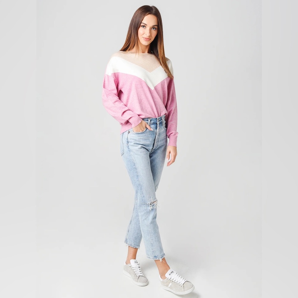 Like-New cupcakes & cashmere Sabine Chevron Sweater - Picture 2 of 12